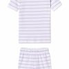 Kids Lake | Lake Kids Shorts Set In Lilac