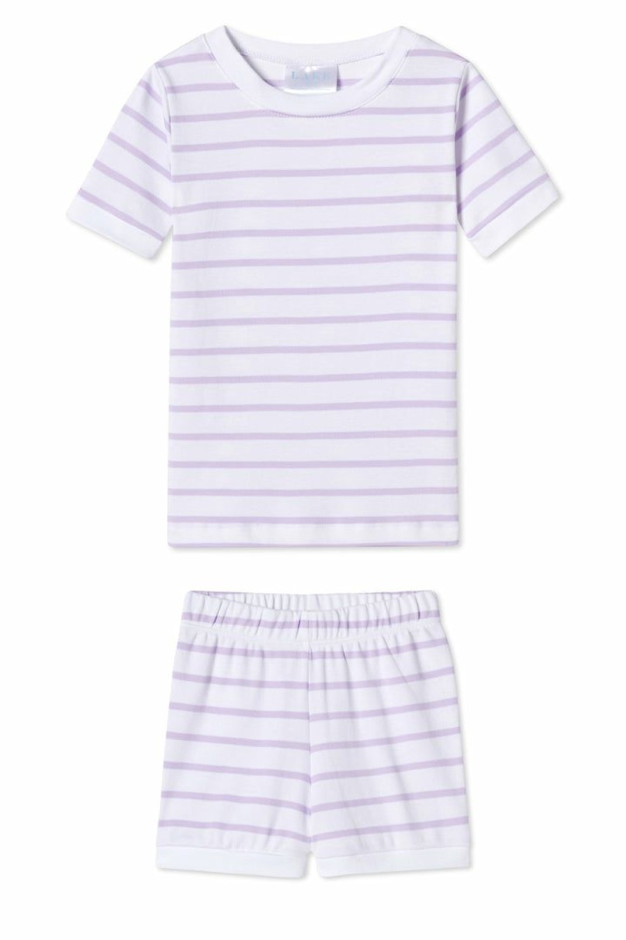 Kids Lake | Lake Kids Shorts Set In Lilac