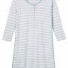 Women Lake | Lake Pima Maternity Long Sleeve Nightgown In Celadon