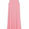 Women Lake | Lake Pima Midi Tank Gown In Hibiscus