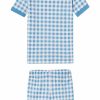 Kids Lake | Lake Kids Shorts Set In Bluebird Gingham