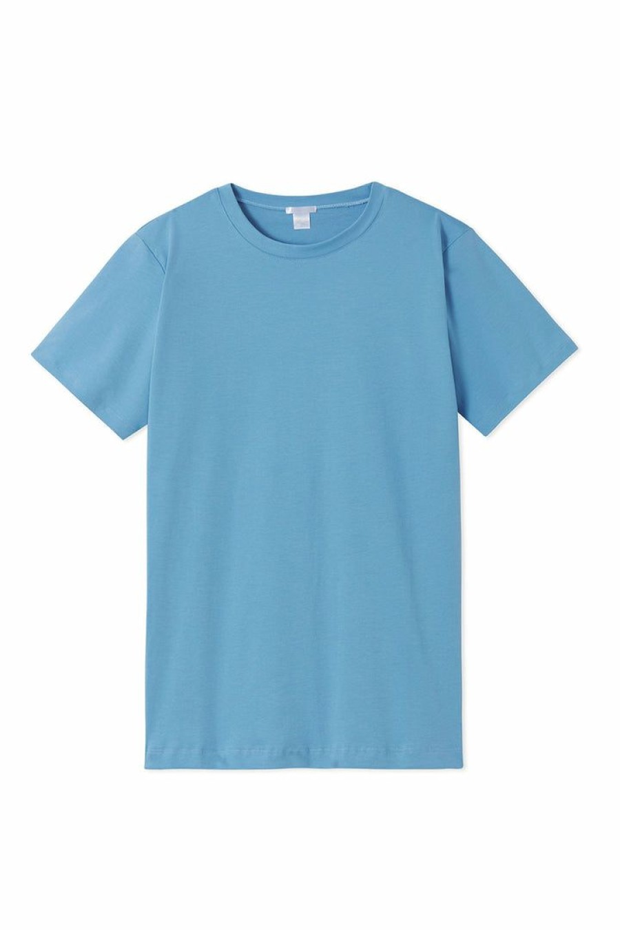 Gifts Lake | Lake Men'S Short Sleeve Pima Tee In Pacific