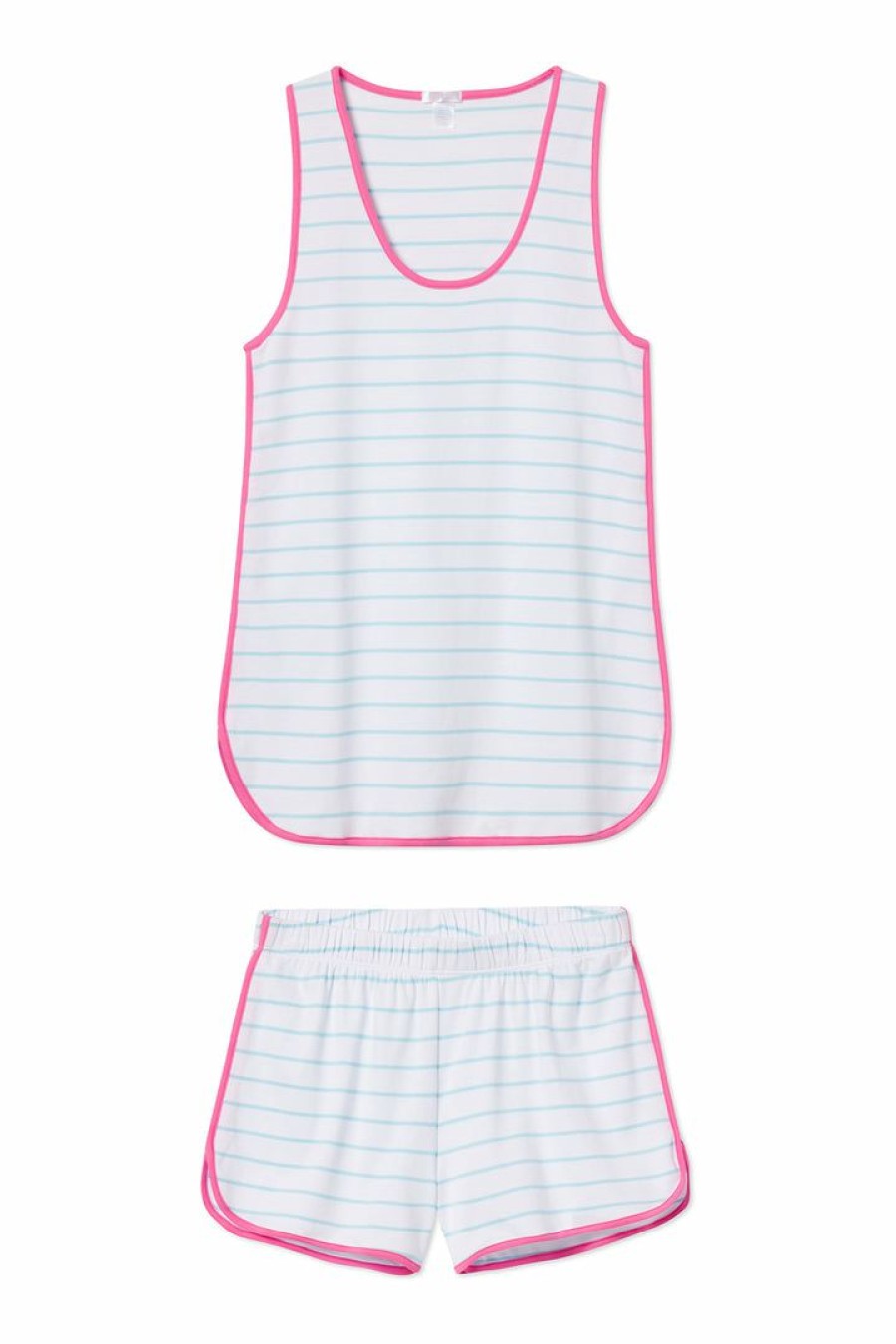 Women Lake | Lake Pima Tank-Short Set In Dulce