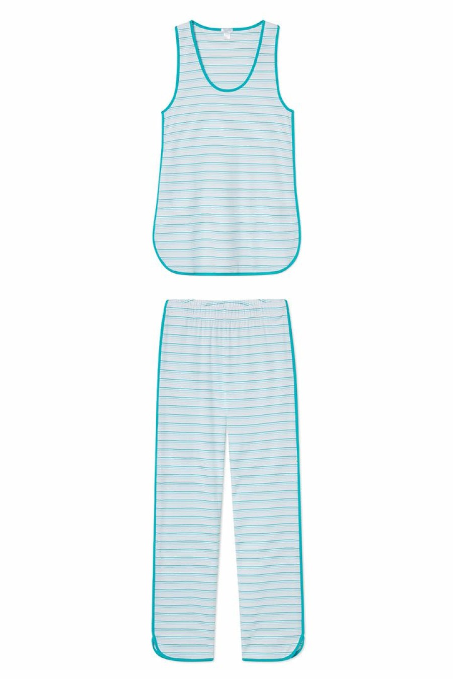 Women Lake | Lake Pima Tank-Long Set In Turquoise Ombre