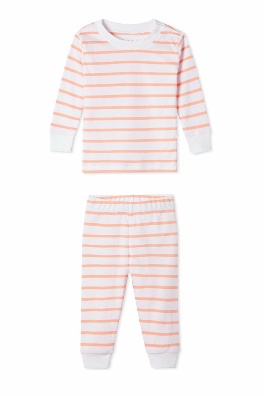 Kids Lake | Lake Baby Long-Long Set In Papaya Kids