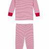 Kids Lake | Lake Kids Baby Long-Long Set In Classic Red