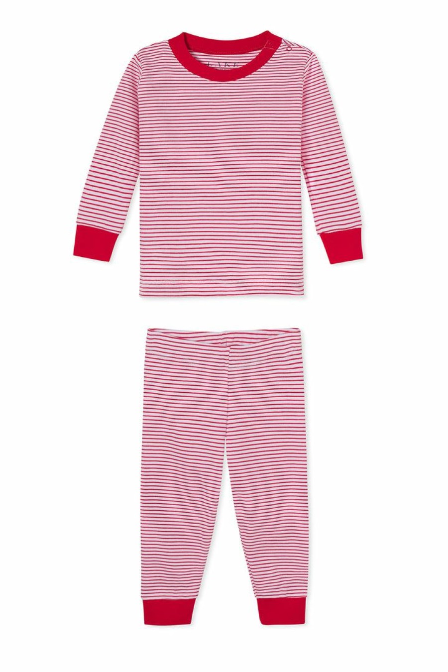 Kids Lake | Lake Kids Baby Long-Long Set In Classic Red