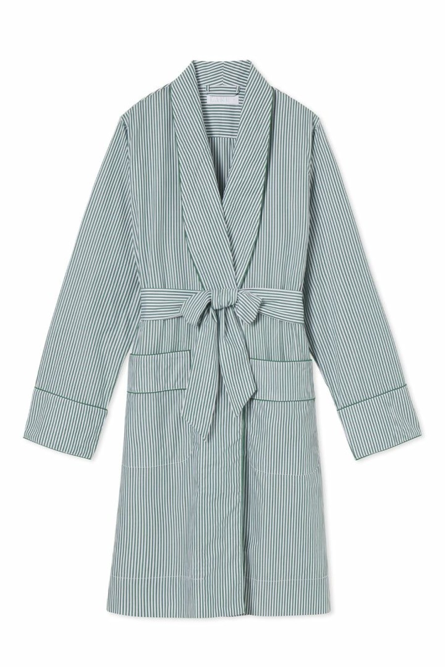 Women Lake | Lake Poplin Robe In Evergreen Women