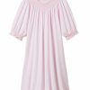 Women Lake | Lake Pima Smocked Nightgown In Azalea Women