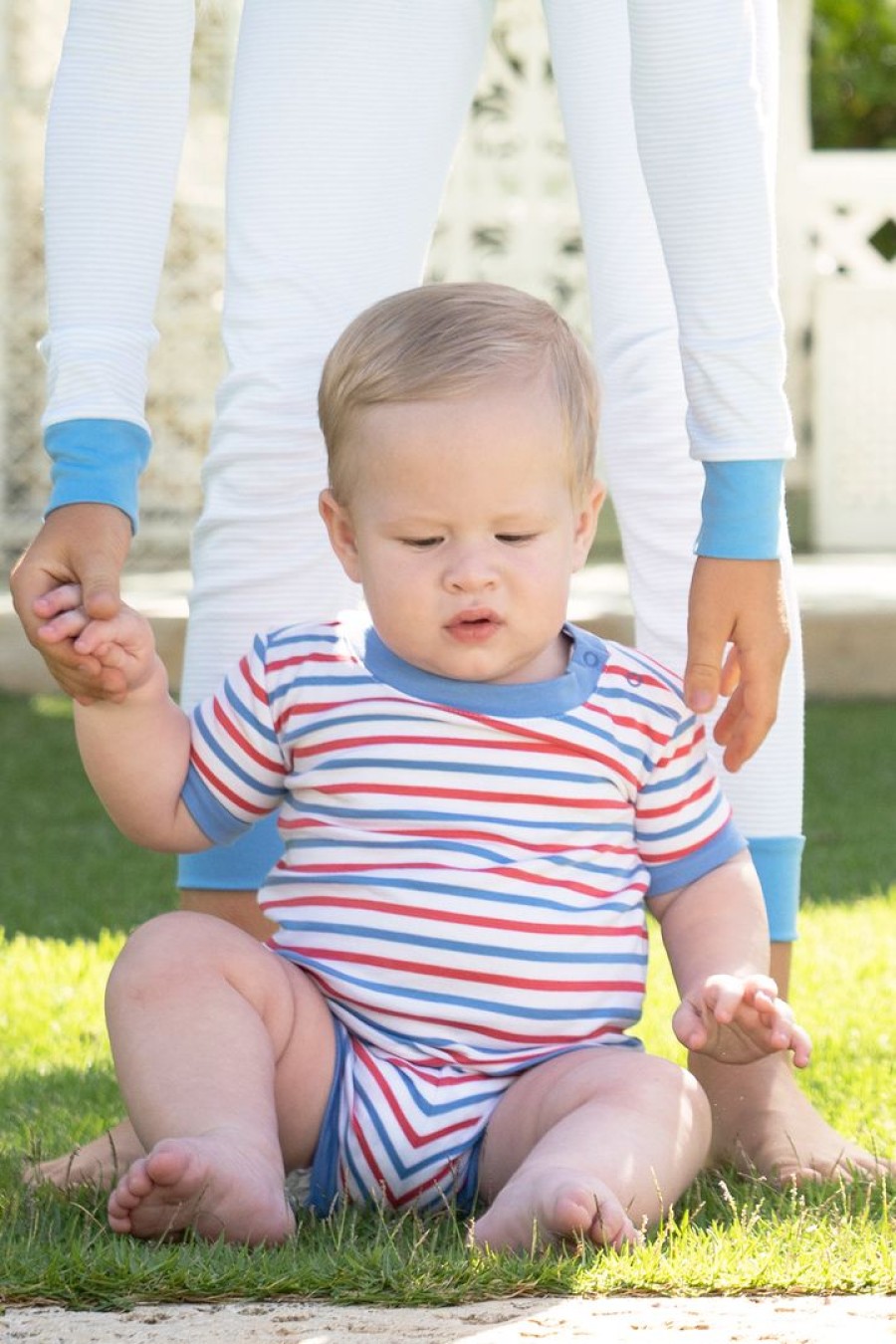 Women Lake | Lake Baby Shorts Set In Sail