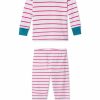 Kids Lake | Lake Baby Long-Long Set In Ruby Kids