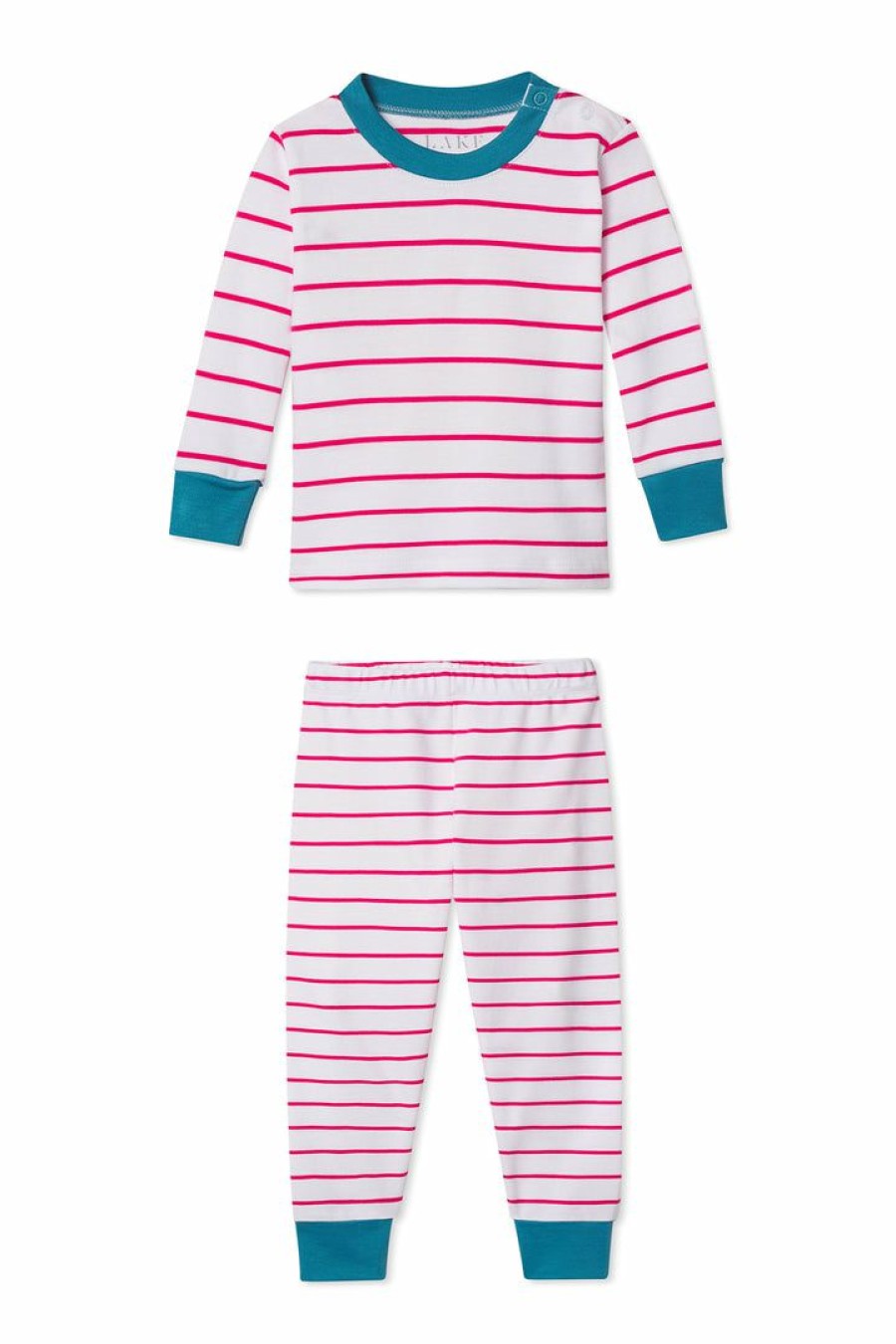 Kids Lake | Lake Baby Long-Long Set In Ruby Kids