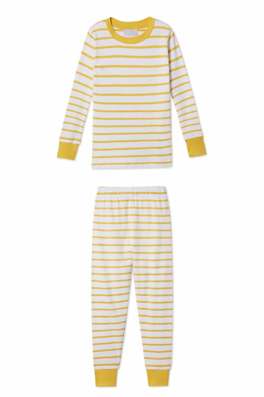 Kids Lake | Lake Organic Pima Kids Long-Long Set In Ochre