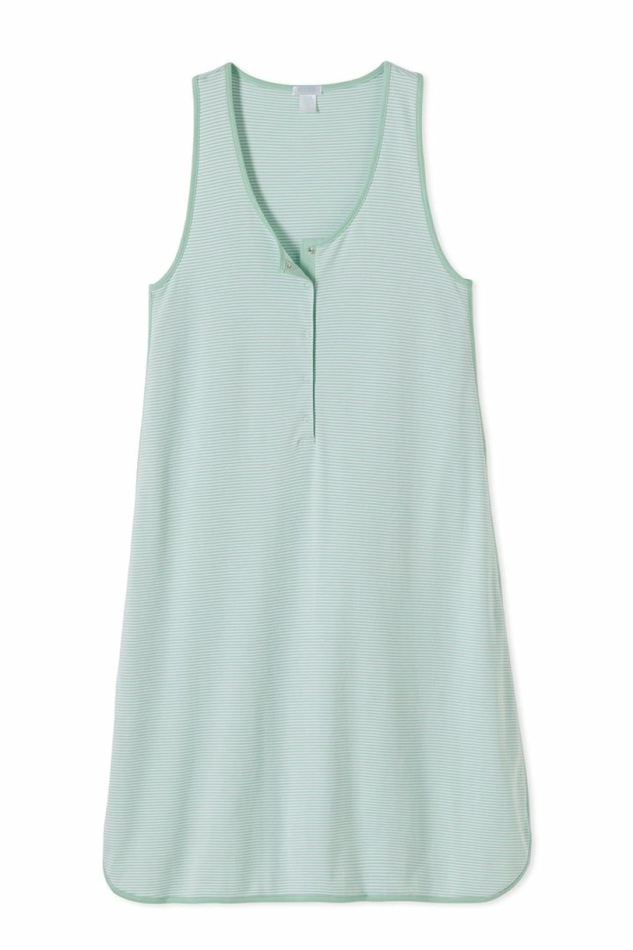 Women Lake | Lake Pima Maternity Tank Gown In Parisian Green Sleep