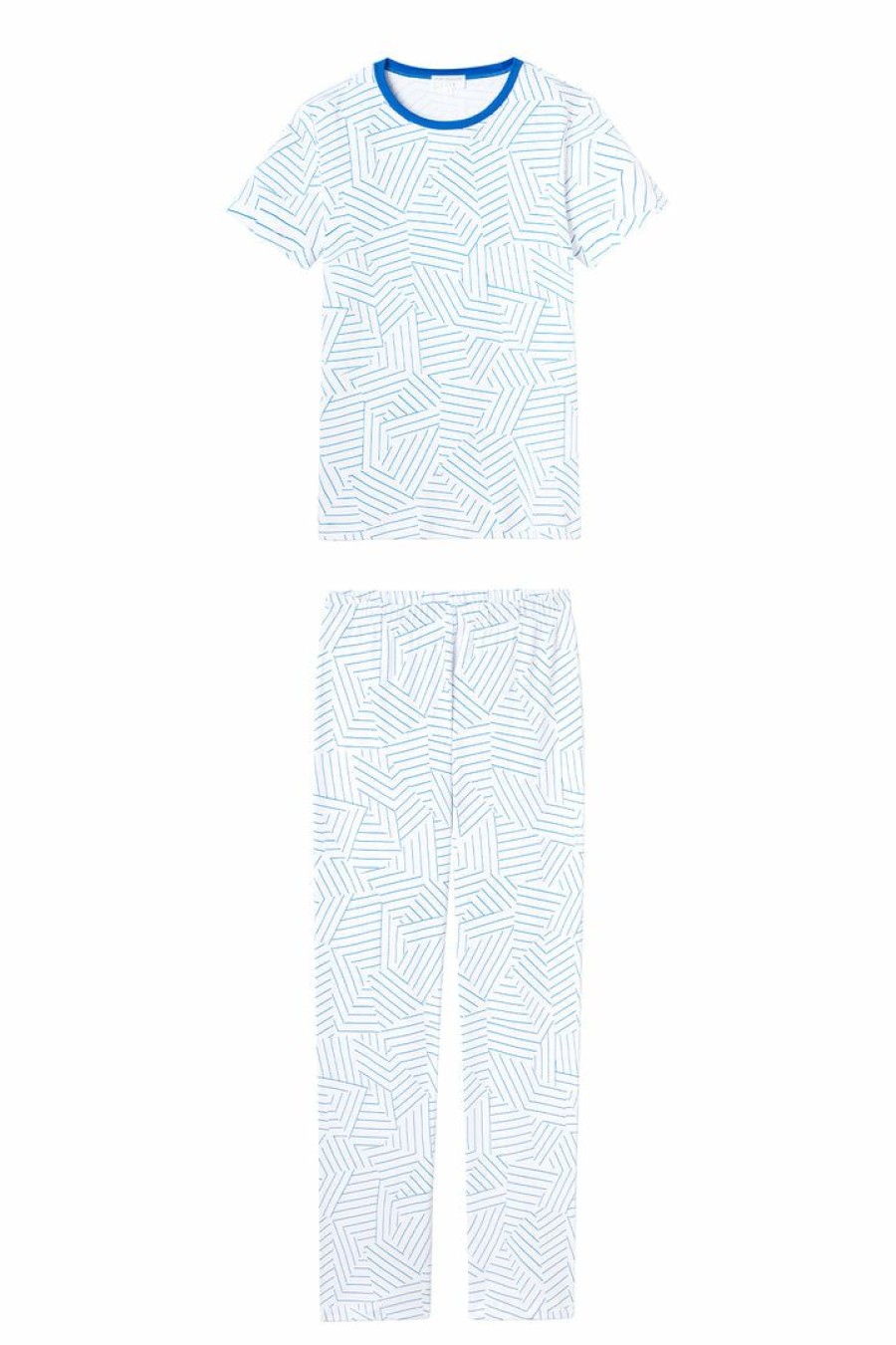 Women Lake | Schumacher X Lake Pima Short-Long Weekend Set In Cobalt Women