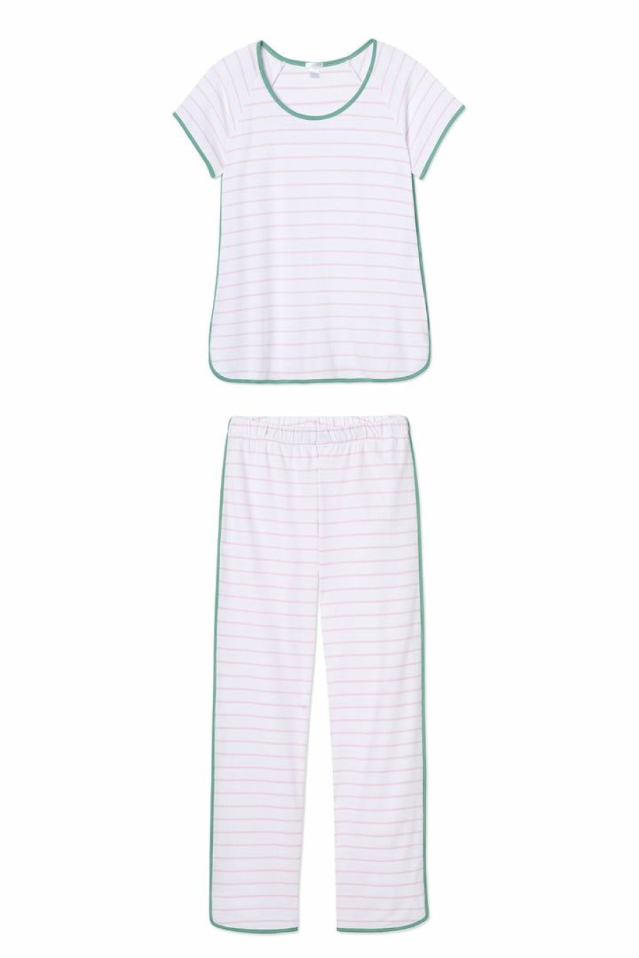 Women Lake | Lake Women Pima Short-Long Set In Iris