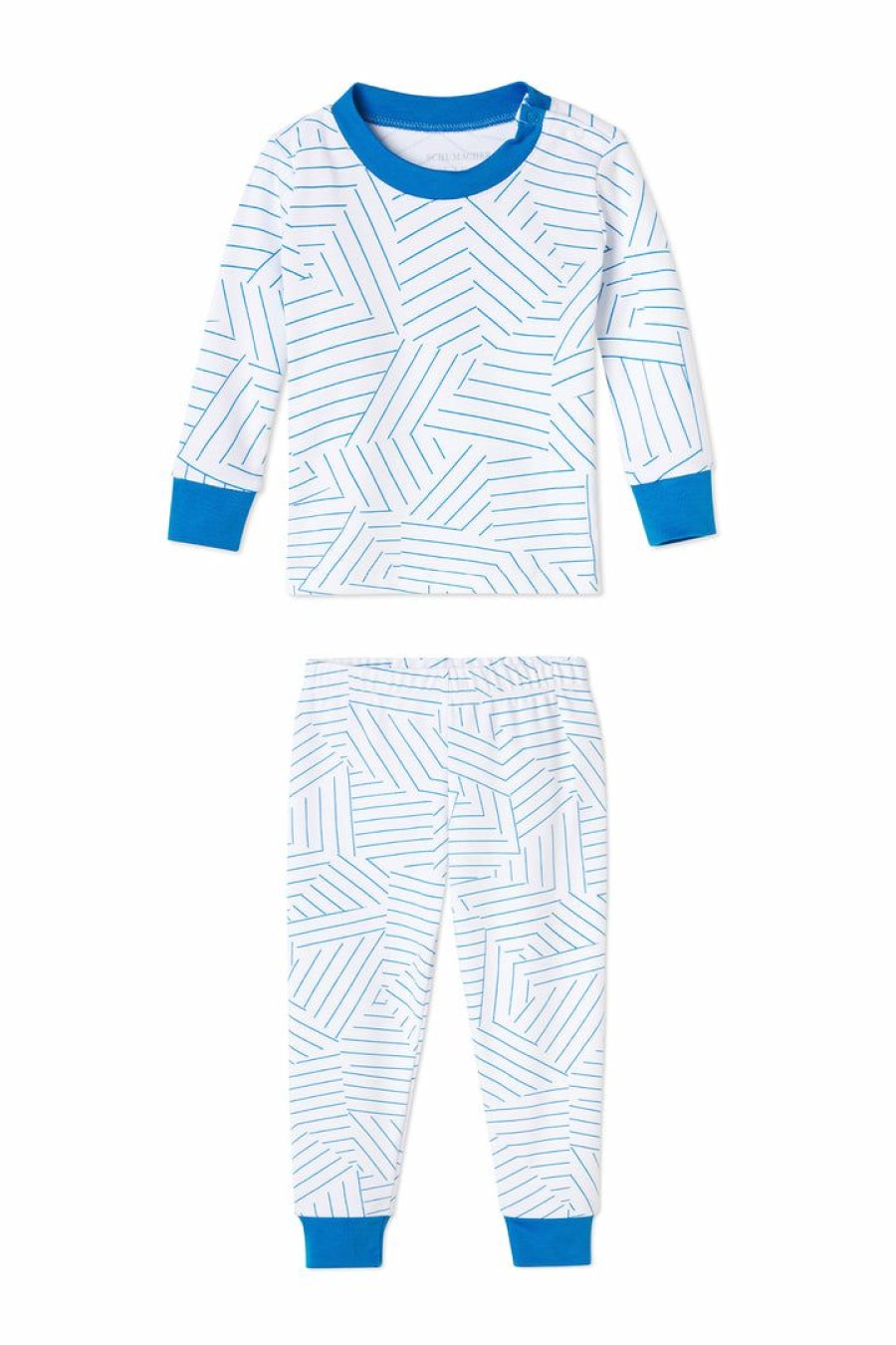 Kids Lake | Schumacher X Lake Baby Long-Long Set In Cobalt