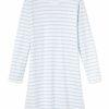 Women Lake | Lake Pima Long Sleeve Weekend Nightgown In Sea Glass