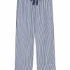 Women Lake | Lake Poplin Pajama Pants In Navy Stripe