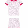 Kids Lake | Schumacher X Lake Baby Shorts Set In Red