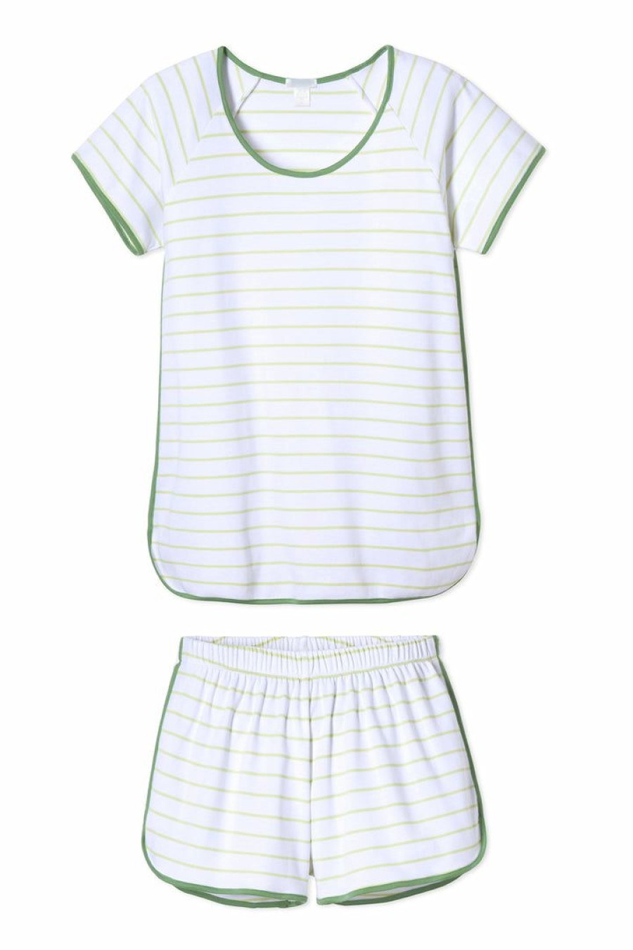 Women Lake | Lake Women Pima Shorts Set In Vine