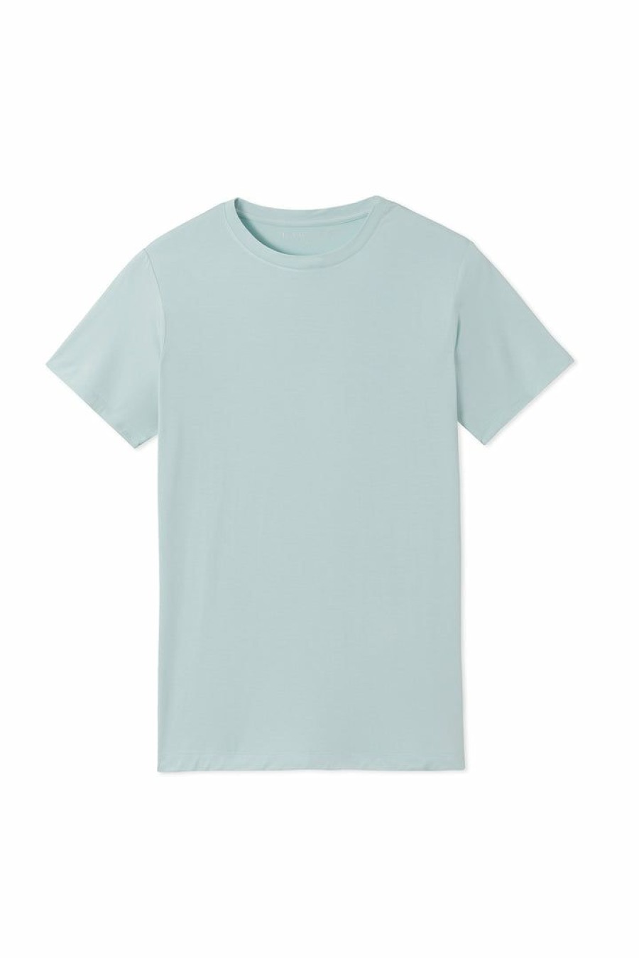 Gifts Lake | Lake Best Sellers Men'S Short Sleeve Bamboo Tee In Coastal Blue