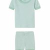 Kids Lake | Lake Kids Baby Shorts Set In Parisian Green