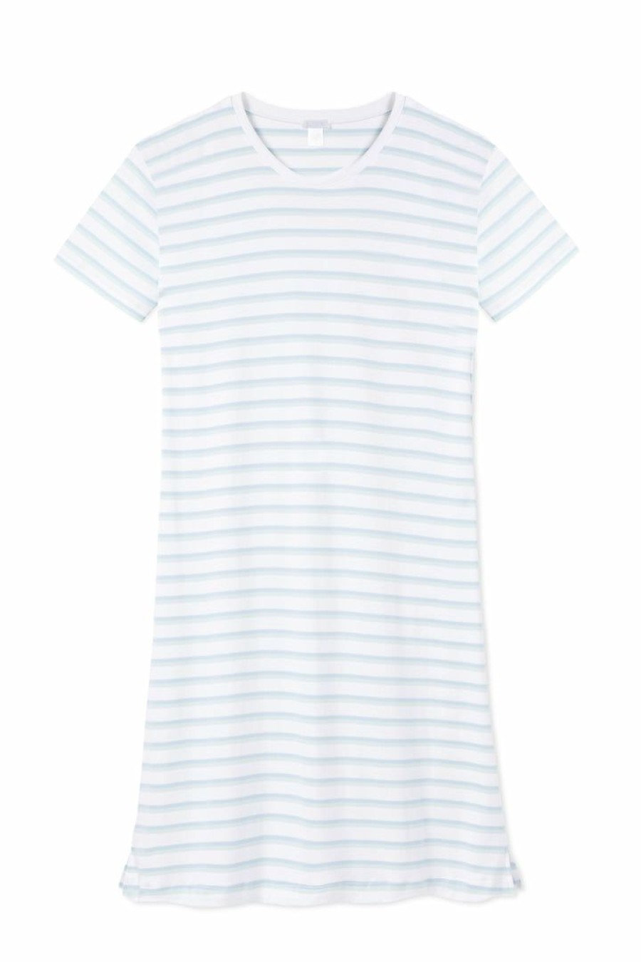 Women Lake | Lake Women Pima Weekend Nightgown In Sea Glass