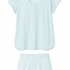 Women Lake | Lake Pima Maternity Shorts Set In Pool