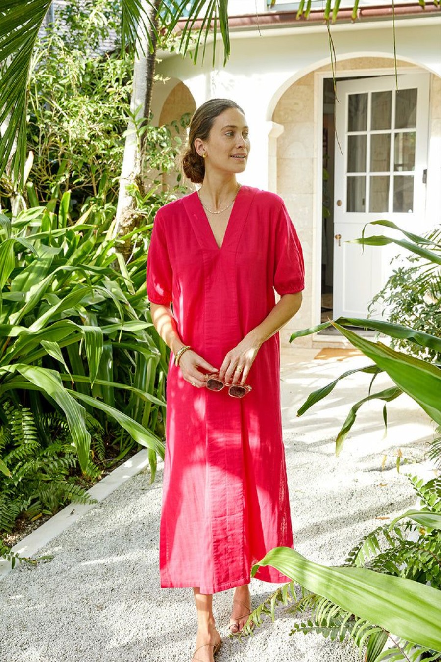 Women Lake | Lake Gauze Caftan In Heatwave