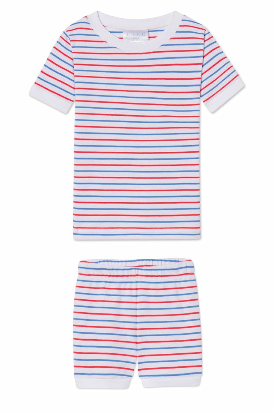 Women Lake | Lake New Arrivals Kids Shorts Set In Americana Stripe