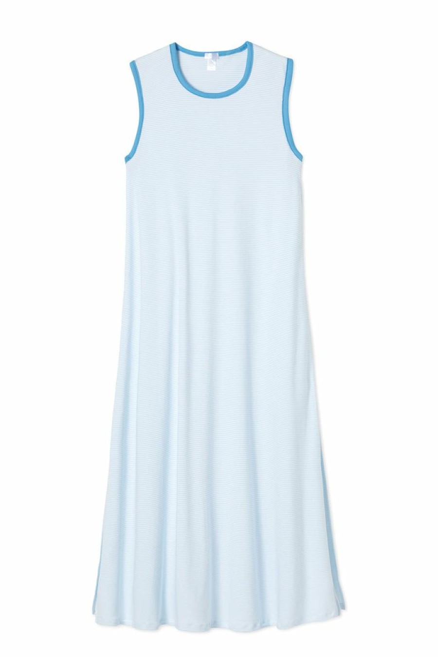 Women Lake | Lake Pima Midi Tank Gown In Atlantic