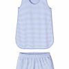 Women Lake | Lake Women Pima Tank-Short Set In Hydrangea