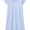 Women Lake | Lake Women Pima Long Nightgown In Hydrangea