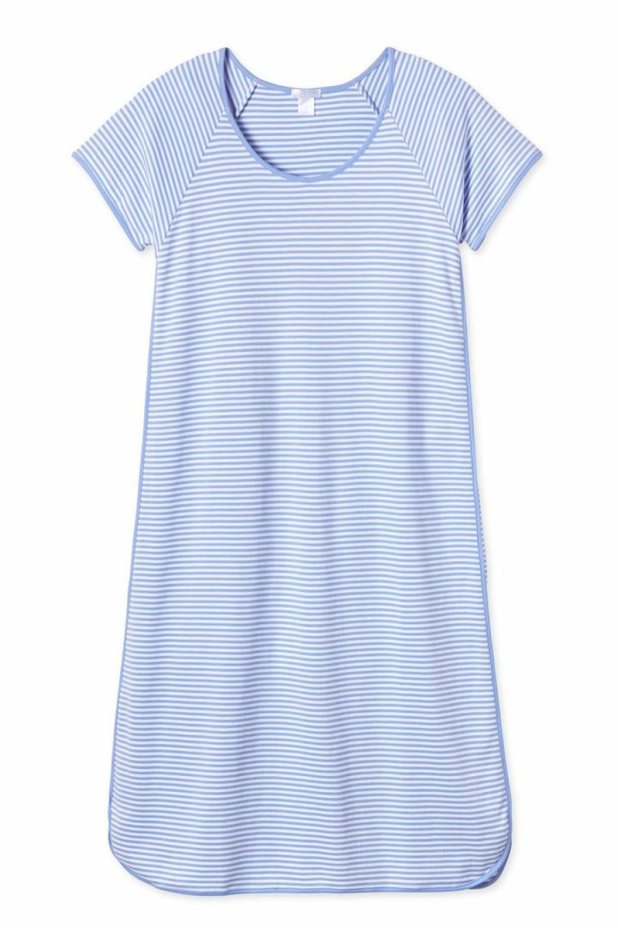 Women Lake | Lake Women Pima Long Nightgown In Hydrangea