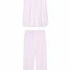 Women Lake | Lake Pima Maternity Short-Long Set In Lavender