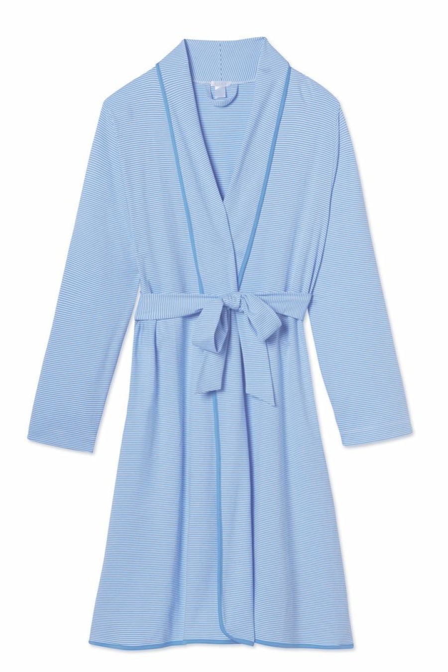 Women Lake | Lake Women Pima Robe In Cornflower