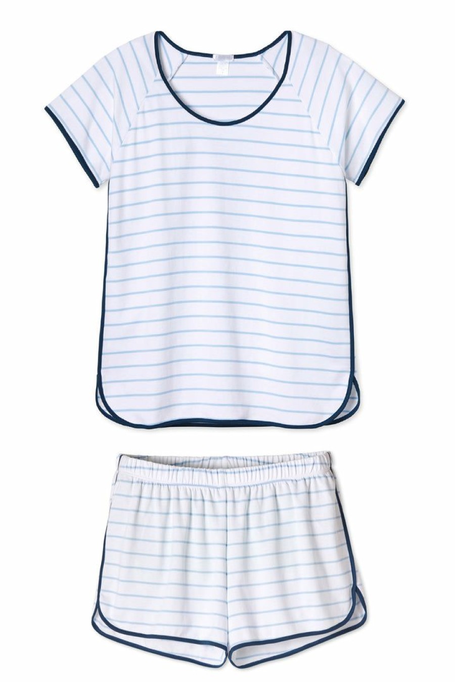 Women Lake | Lake Pima Shorts Set In Marine Women