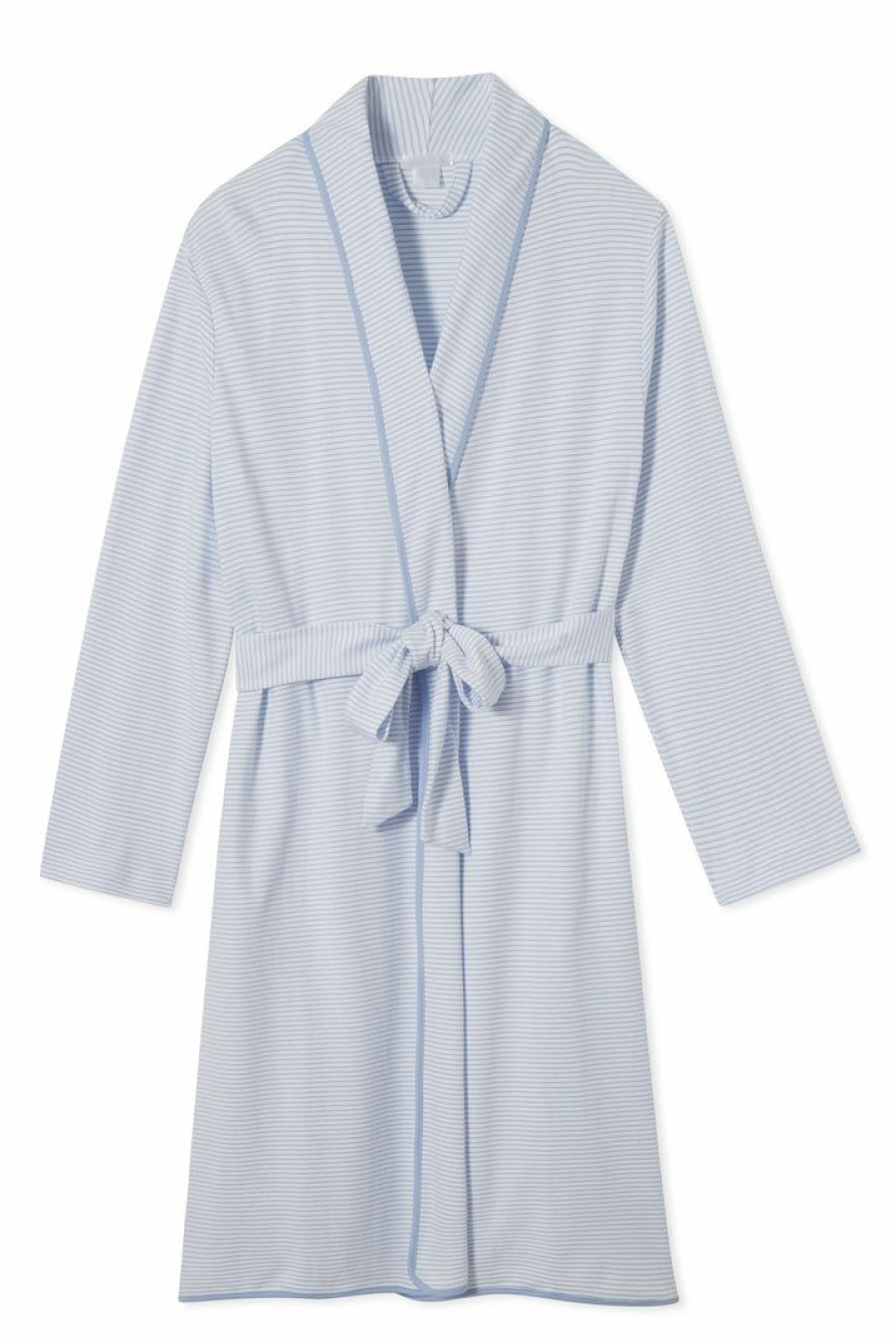 Women Lake | Lake Women Pima Robe In French Blue