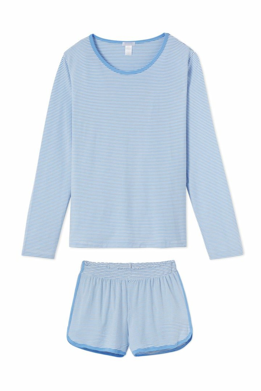 Women Lake | Lake Dreamknit Vintage Long-Short Set In Mariner Blue