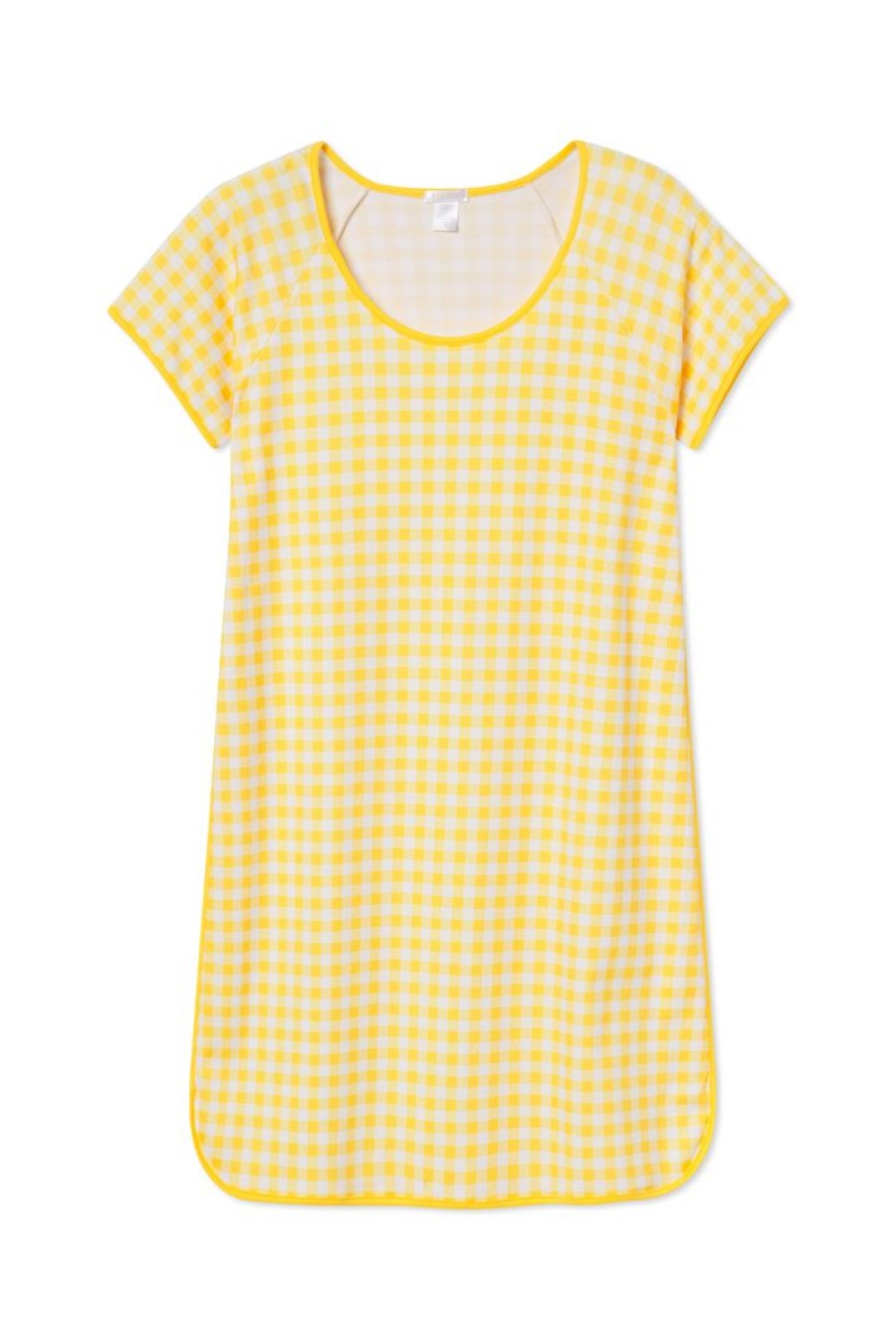 Women Lake | Lake Women Pima Nightgown In Daisy Gingham