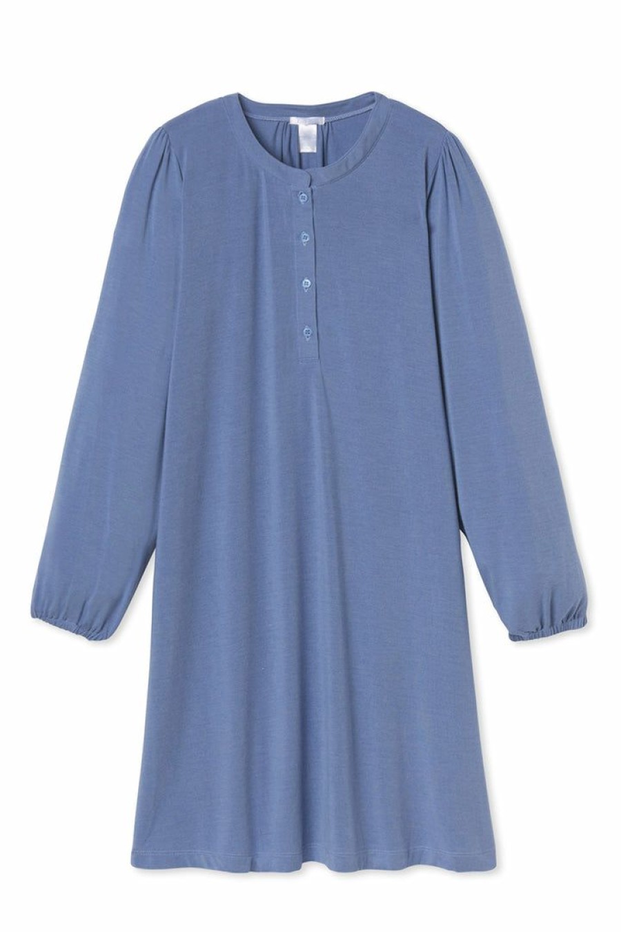 Women Lake | Lake Women Dreamknit Henley Nightgown In Aura