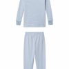 Kids Lake | Lake Best Sellers Organic Pima Kids Long-Long Set In Larkspur