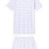 Women Lake | Lake Women Pima Weekend Shorts Set In Lilac