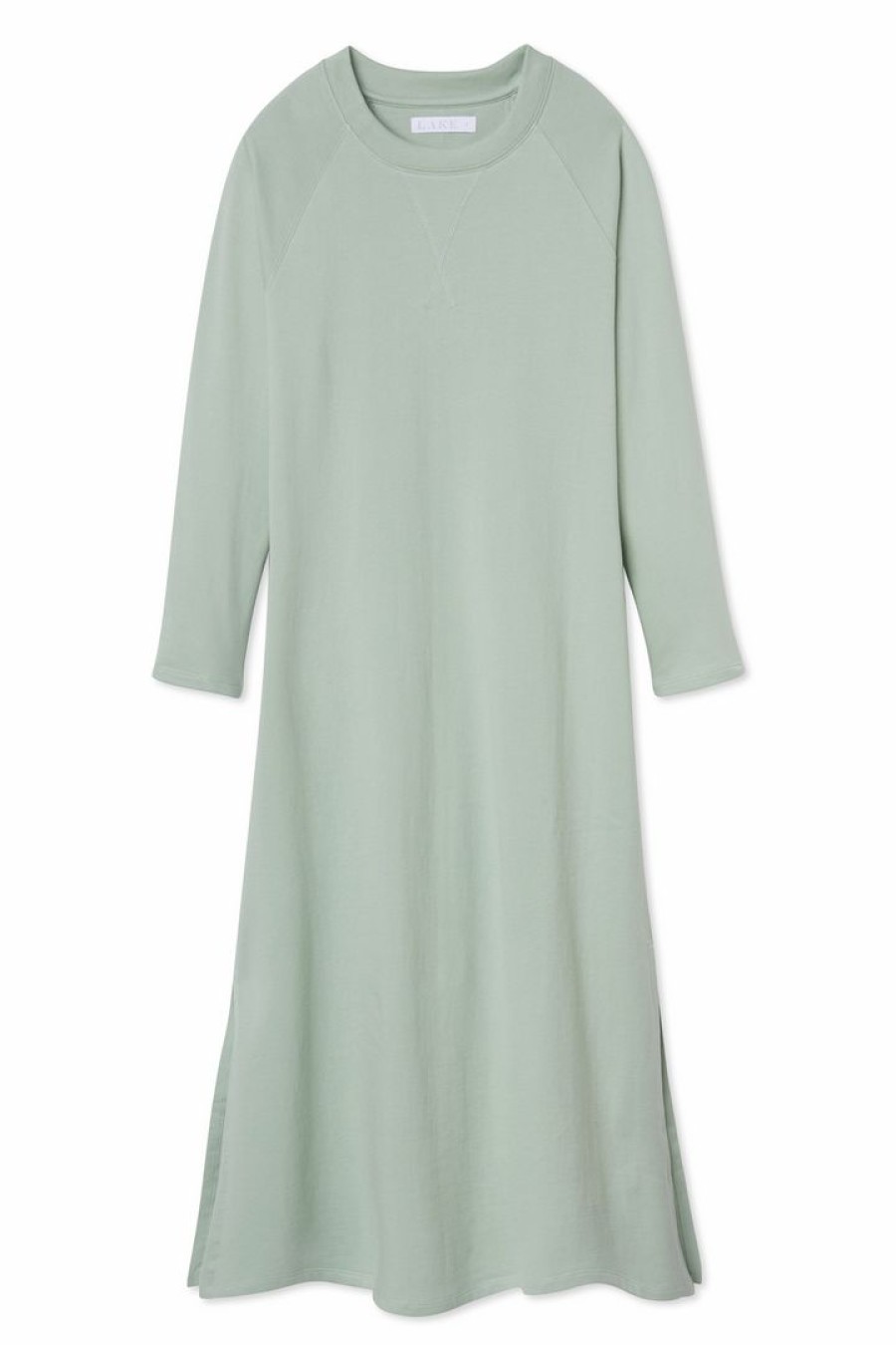 Women Lake | Lake Lounge Sweatshirt Dress In Moss