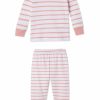 Kids Lake | Lake Organic Pima Baby Long-Long Set In Dusty Rose