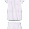 Women Lake | Lake Pima Maternity Shorts Set In Iris Sleep