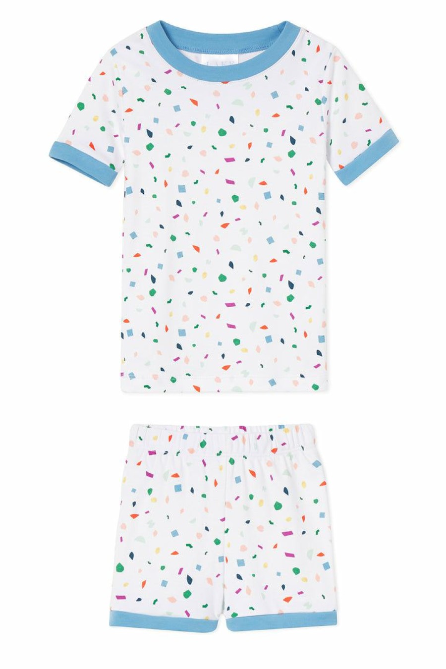 Kids Lake | Maisonette X Lake Kids Shorts Set In Confetti