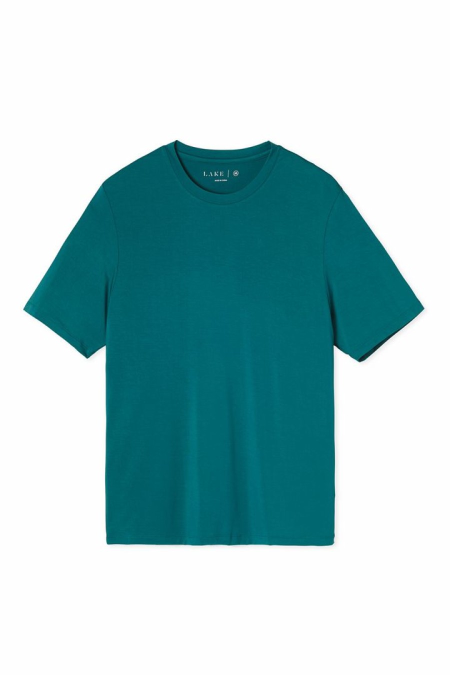 Men Lake | Lake Men'S Short Sleeve Bamboo Tee In Mallard