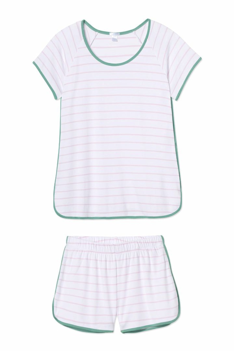 Women Lake | Lake Women Pima Shorts Set In Iris